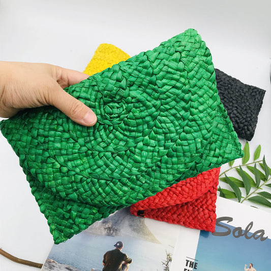 Bahamas Breeze Straw Clutch