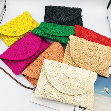 Bahamas Breeze Straw Clutch