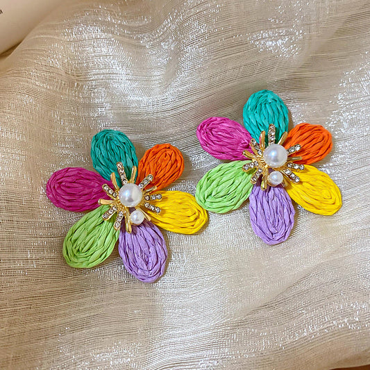"Raffia's Rainbow Petals"