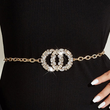 "Essentially Chic" Rhinestone Chain Belt