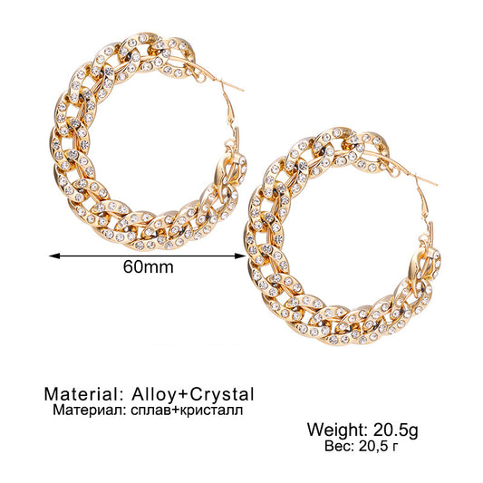 "New Attraction" Silver Hoops (60 MM)