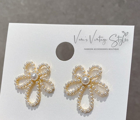 "Let Love Blossom" Flower Stud Earrings