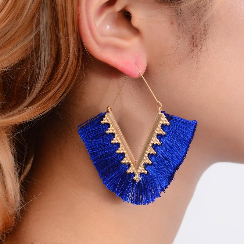Colorful tassel earrings – DKTDesigns