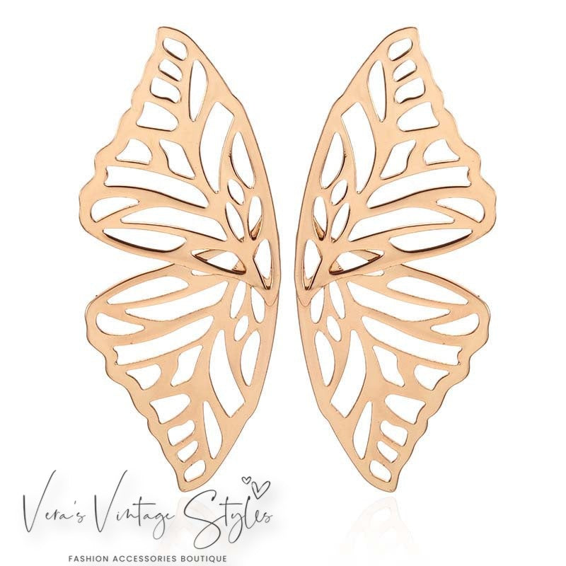 "Flutter and Fly" Butterfly Studded Earrings